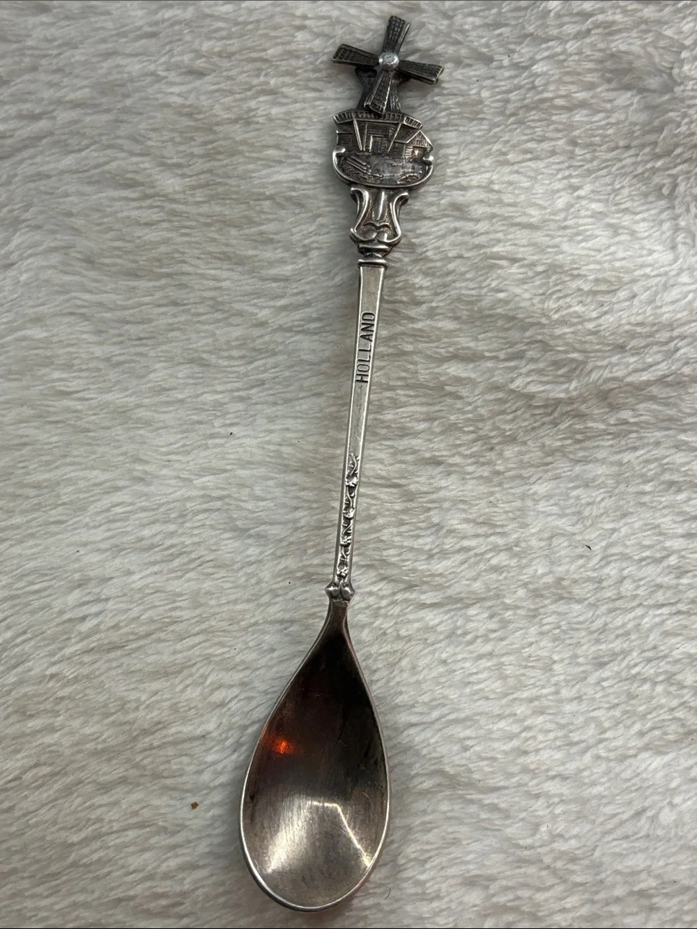 Holland Windmill Decorative Spoon - Silver Tone